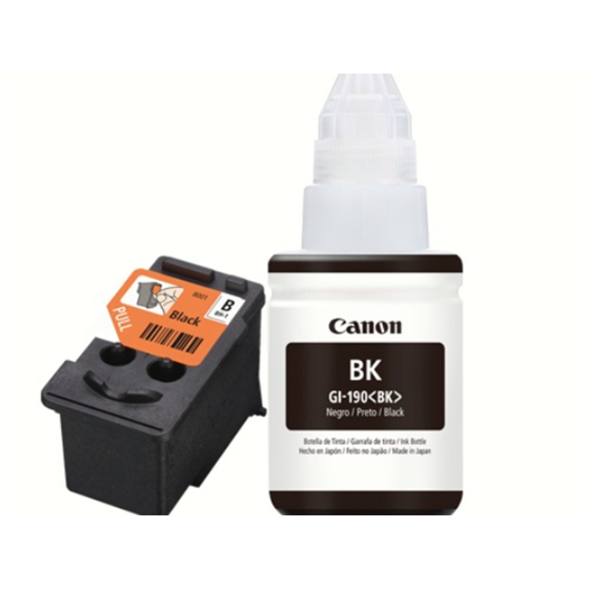 Kit Cabezales Canon Bh1 Botella Tinta Negra Gi-190
