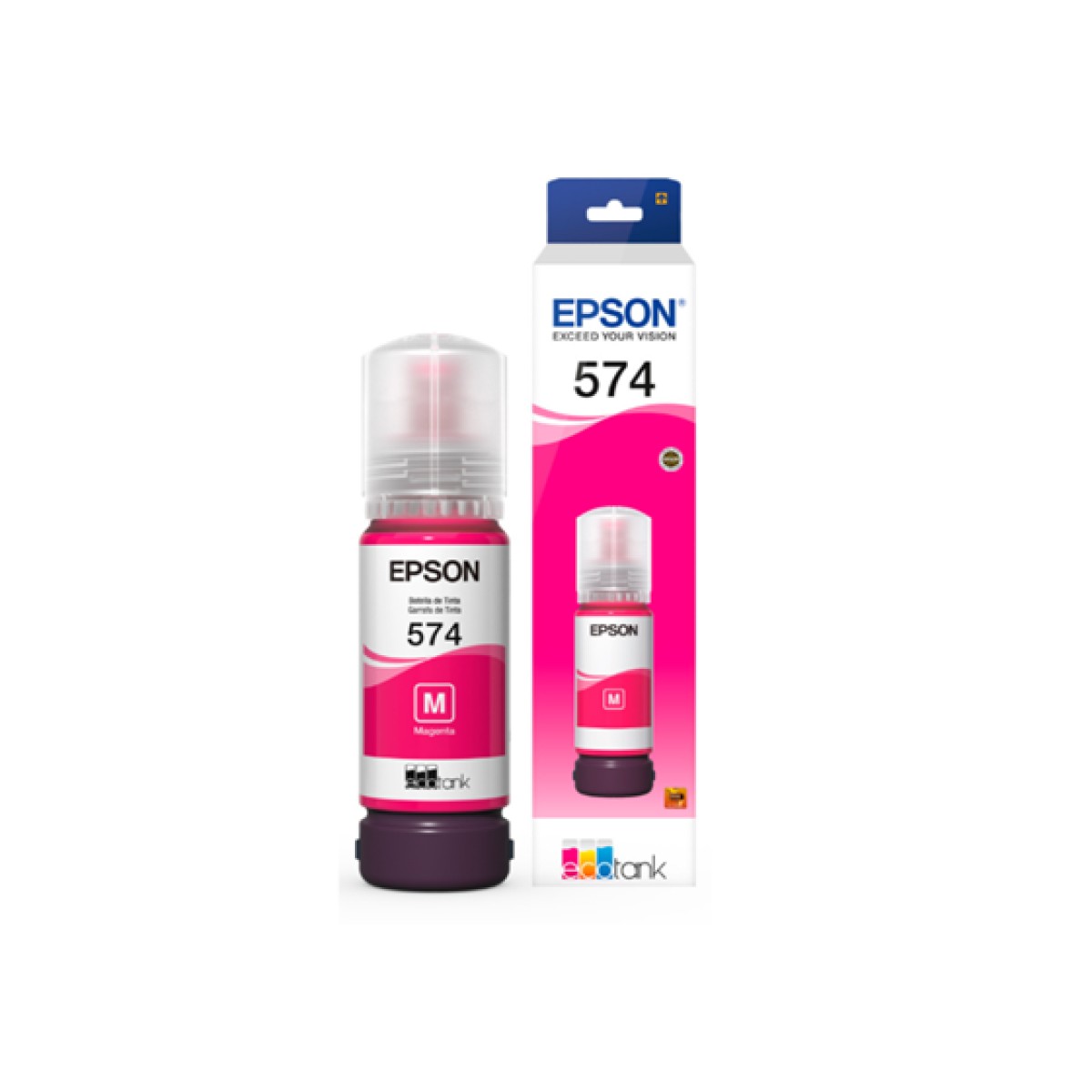 Botella De Tinta Magenta Epson T574320-Al 70 Ml Compatible Ecotank L8050 L18050