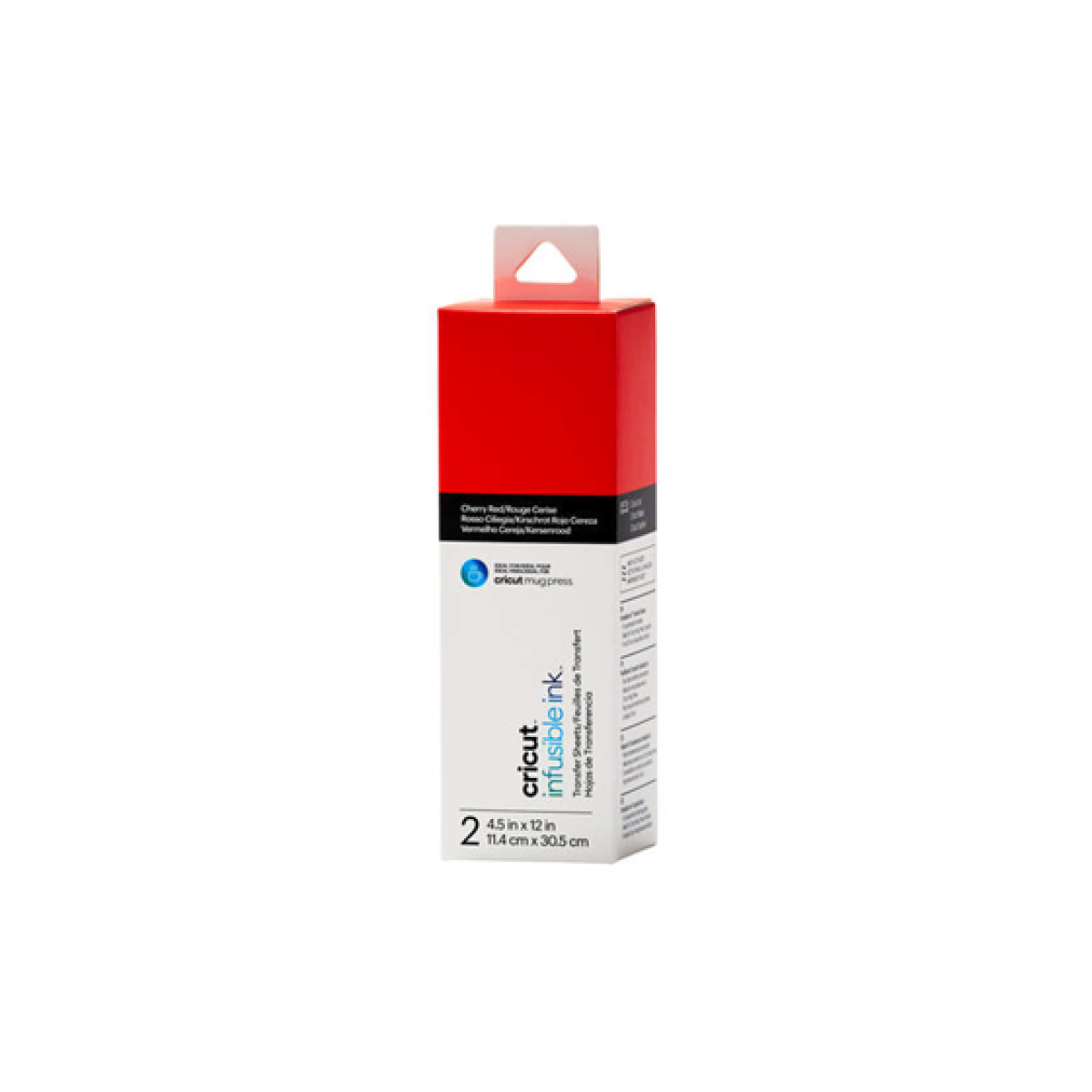 Paquete Hojas Cricut Transferencia Tinta Sublimacion 4.5X12 Cherry