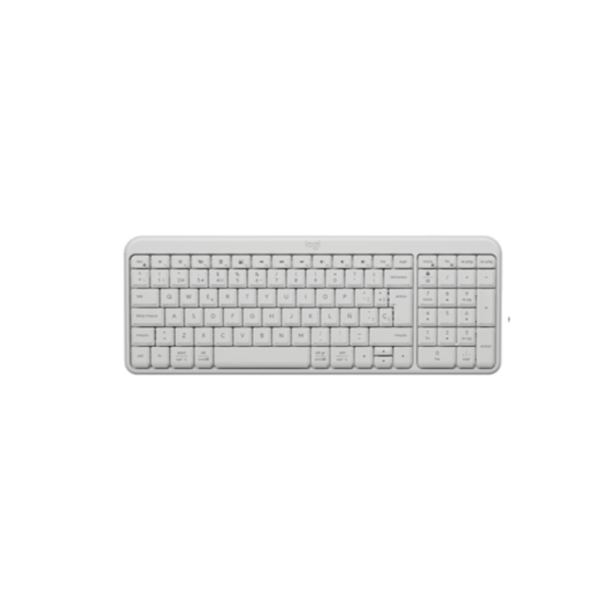 Teclado Logitech K250 Compact Bluetooth Wireless Español Blanco