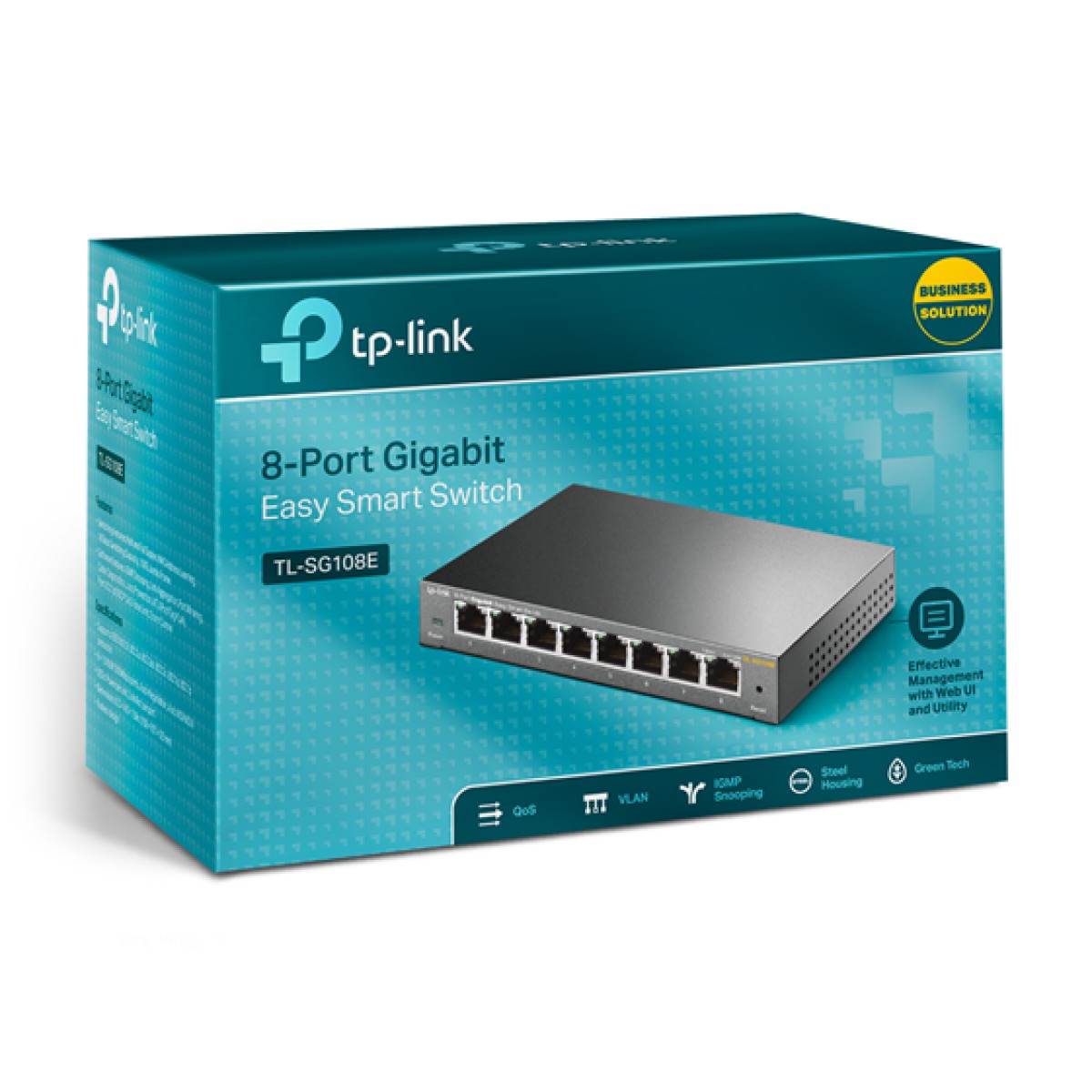 Switch 8 Puertos 10/100/1000Mbps Tp-Link Tl-Sg108E No Administrable