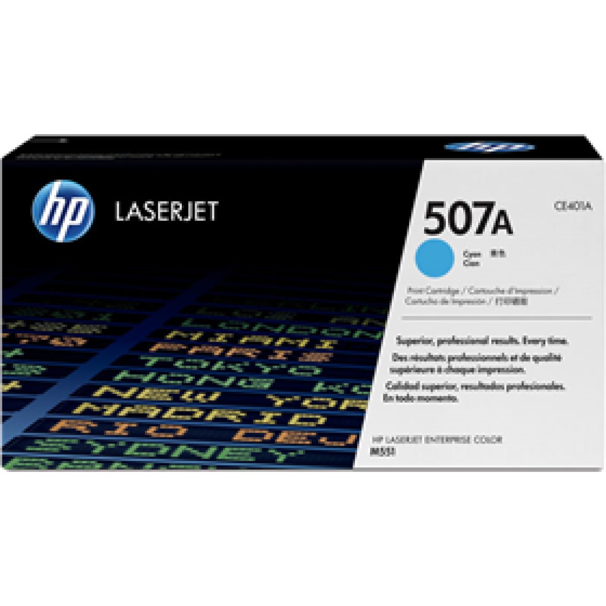 Toner Hp 507A – Ce401A – Cyan – 6,000 Paginas – Para Impresora Laserjet Enterprise – M551Dn, M551N, M551Xh
