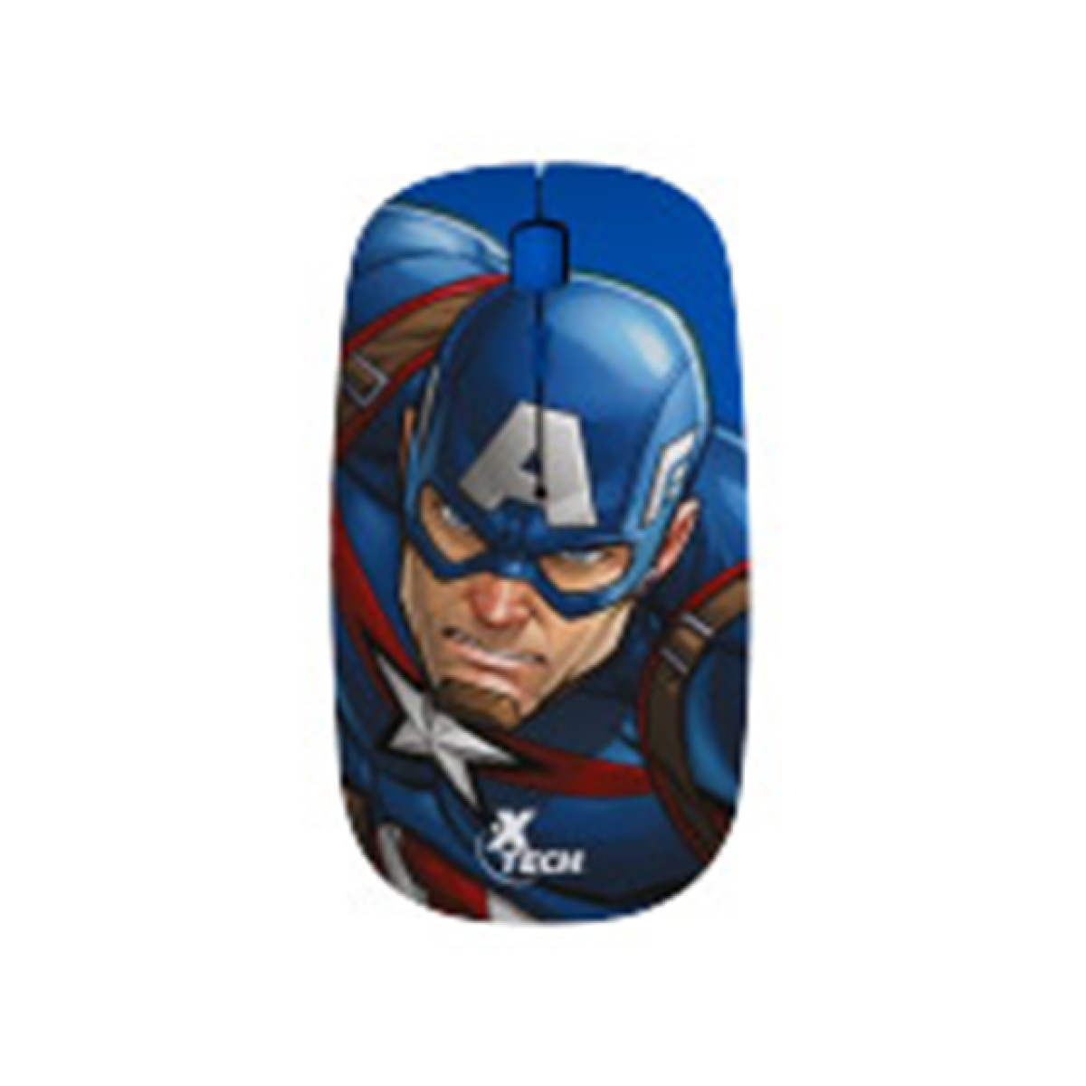 Mouse Inalámbrico Xtech Marvel Avengers Captain America XTM-M340CA Azul