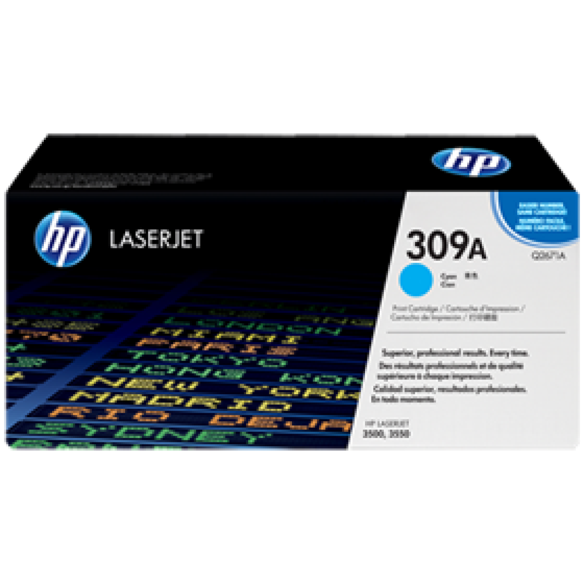 Toner Hp 309A – Q2671A – Cyan – 4,000 Paginas – Para Impresora Color Laserjet – 3500, 3500N, 3550, 3550N