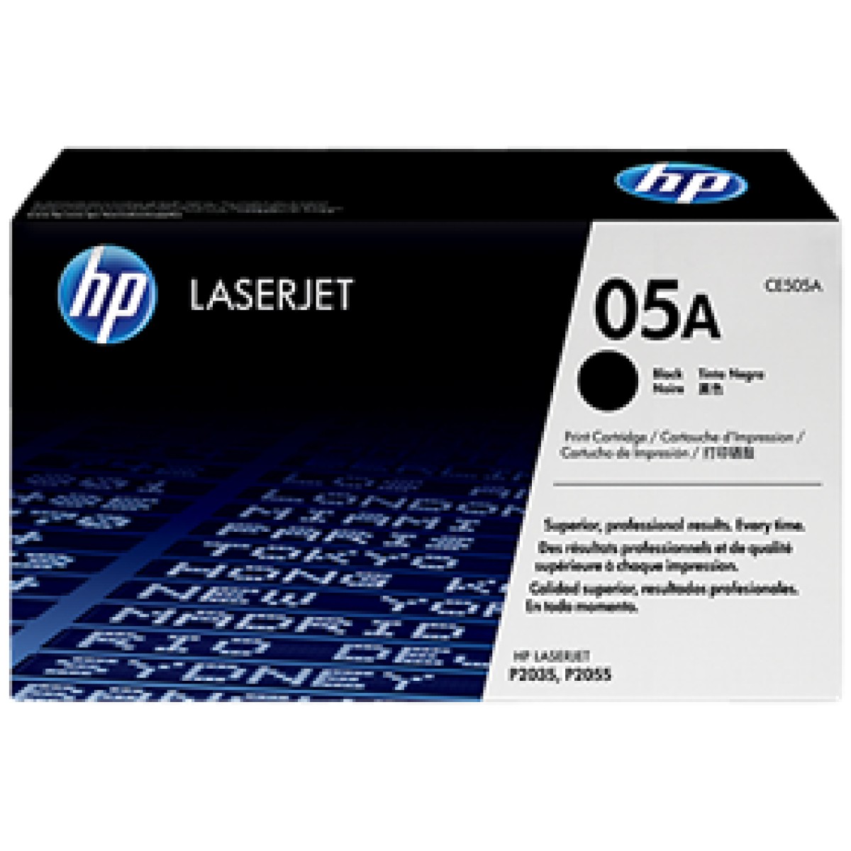 Toner Hp 05A – Ce505A – Negro – 2,300 Paginas Para Impresora Laserjet – P2035/P2055