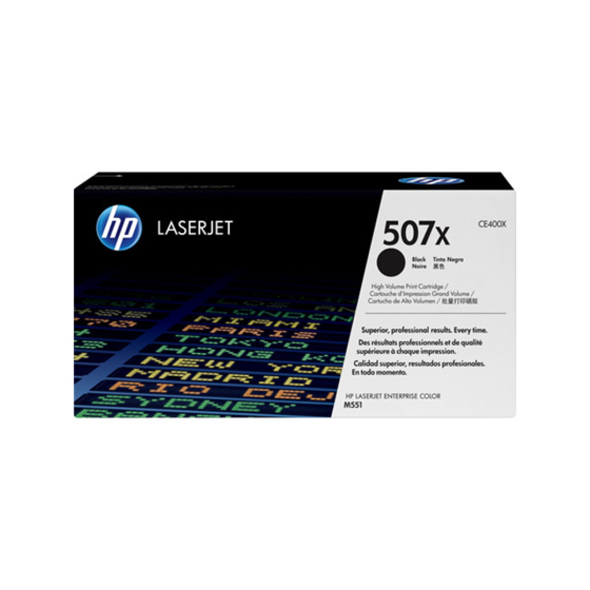 Toner Hp 507X Ce400X Negro 11000 Paginas Laserjet Enterprise