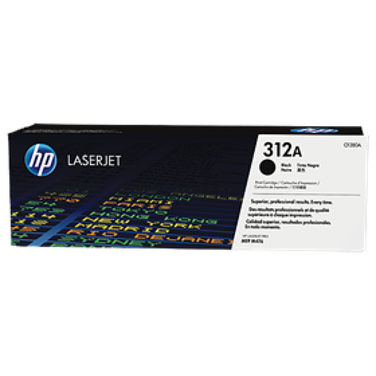 Toner Hp 312A – Cf380A – Negro – 2,400 Paginas – Para Impresora Color Laserjet Pro – Mfp M476Nw, M476Dn Y M476Dw