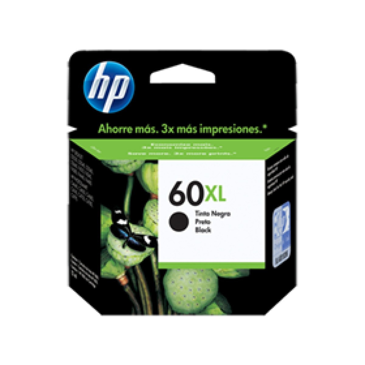 Cartucho Hp 60Xl – Cc641Wl – Negro – 12Ml – Para Impresora F4280 / D1660 / D2660