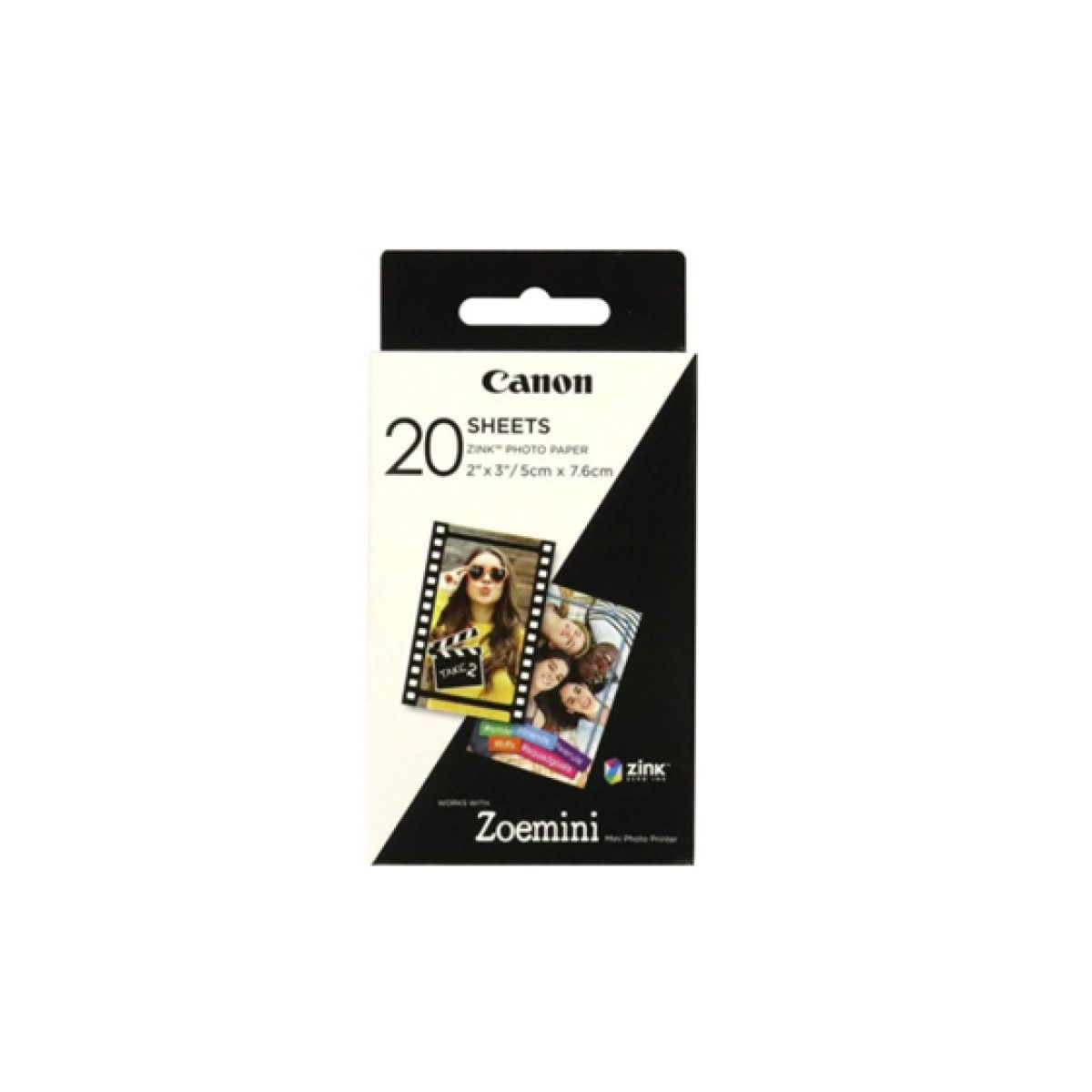 Papel Fotografico Canon Ivy Zink 20 Hojas 2.0X3.0″ Mini Impresora