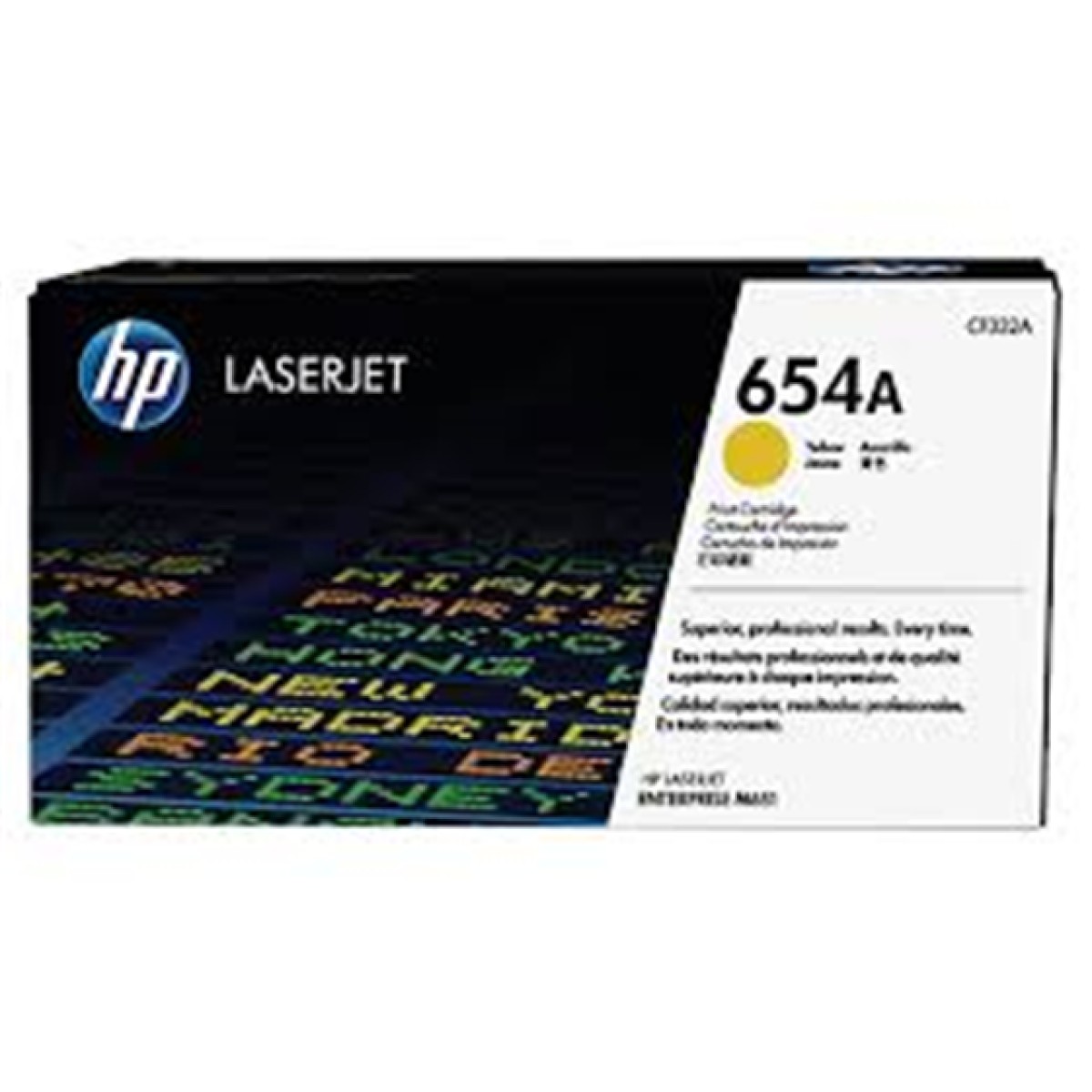 Toner Hp 654A – Cf332A – Amarillo – 15,000 Paginas – Para Impresora Laserjet M651