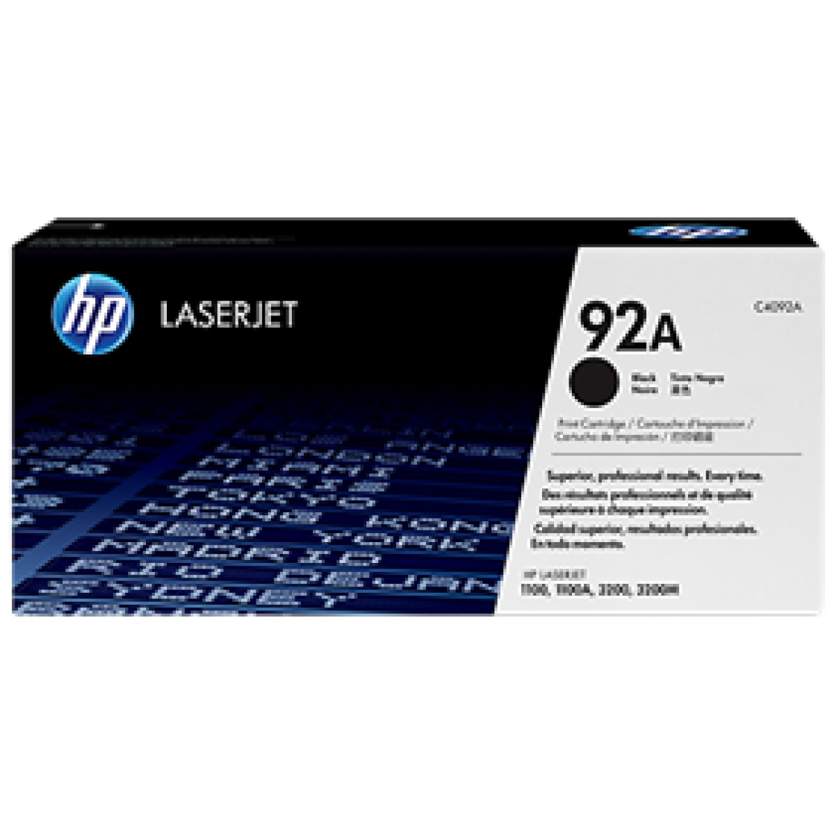 Toner Hp 92A – C4092A – Negro – 2,500 Paginas – Para Impresora Laserjet 1100/ 3200