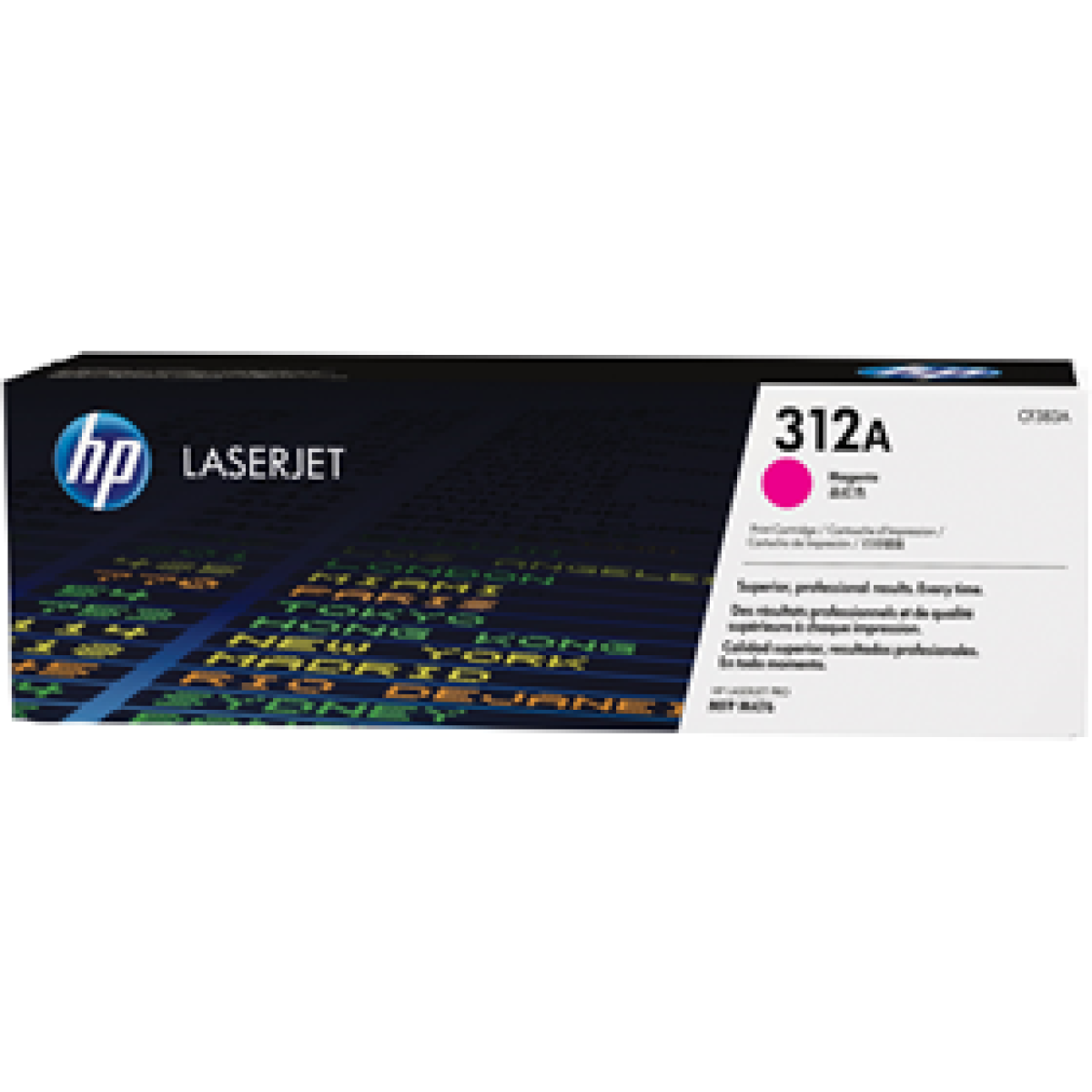 Toner Hp 312A – Cf383A – Magenta – 2,700 Pages – Para Impresora Color Laserjet Pro – Mfp M476Nw, M476Dn Y M476Dw